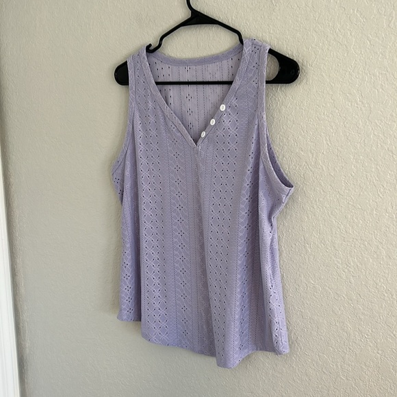 Airy lilac tank - NWOT - Picture 2 of 6
